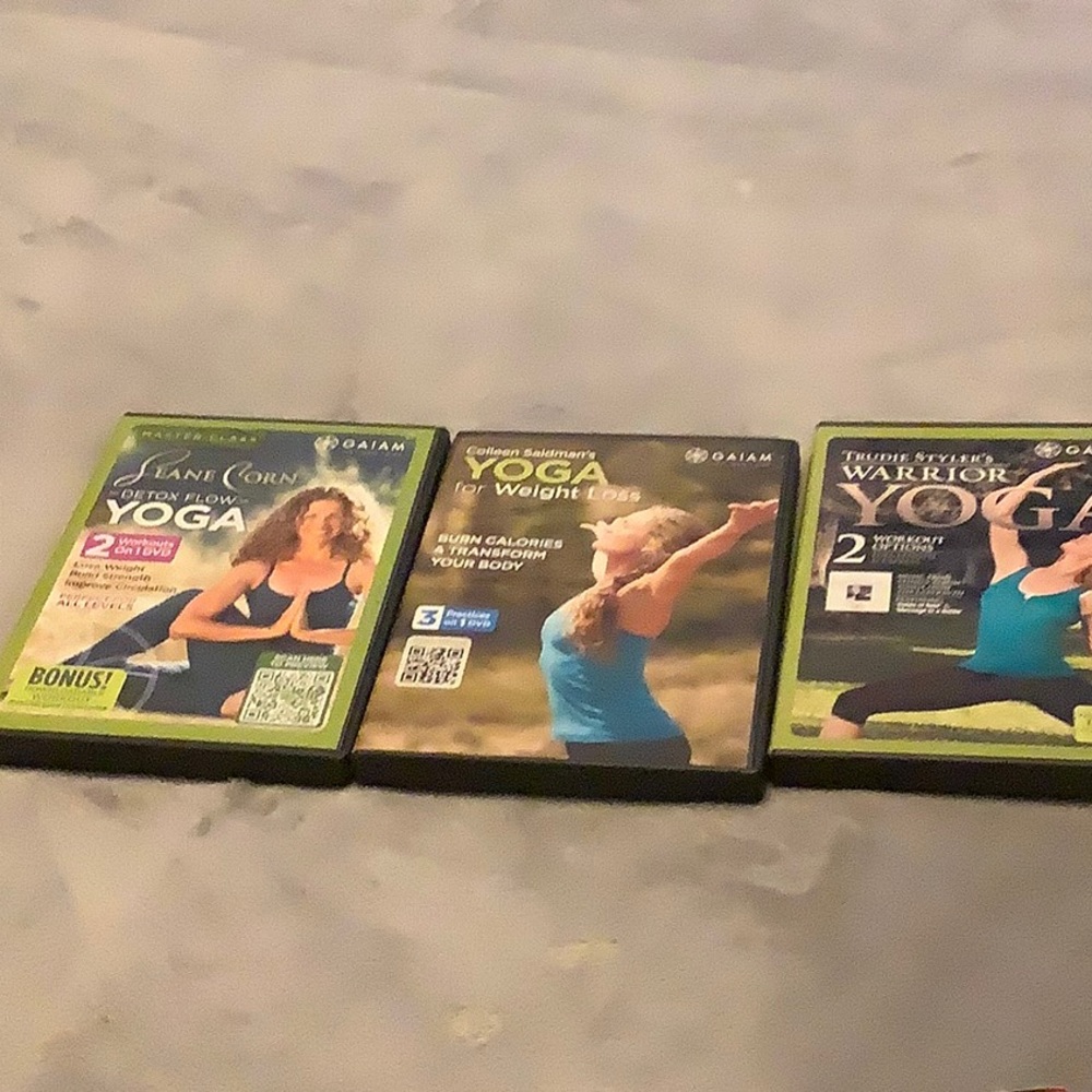 Yoga DVD bundle of 3